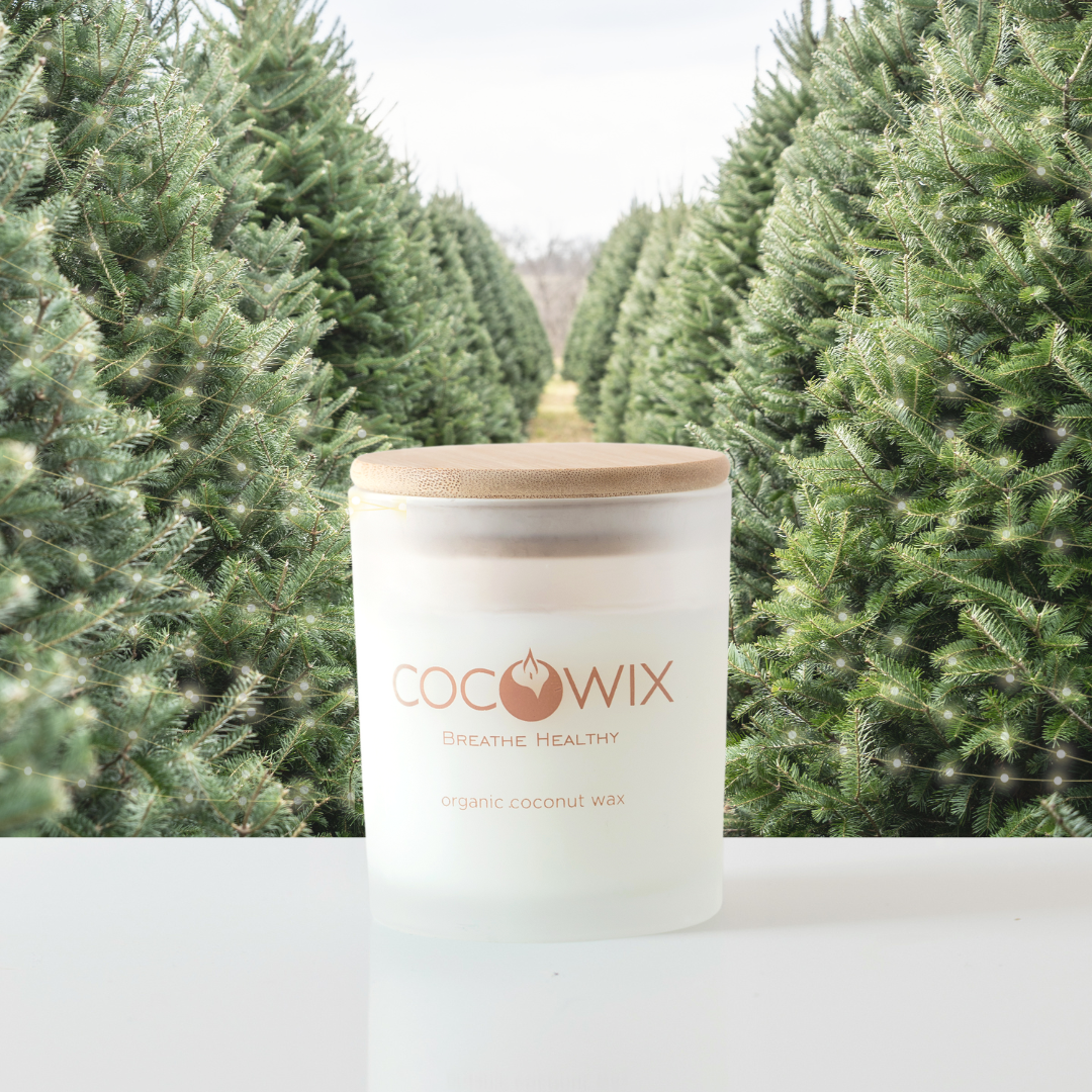 Organic Coconut Wax Candle, Wooden Wick