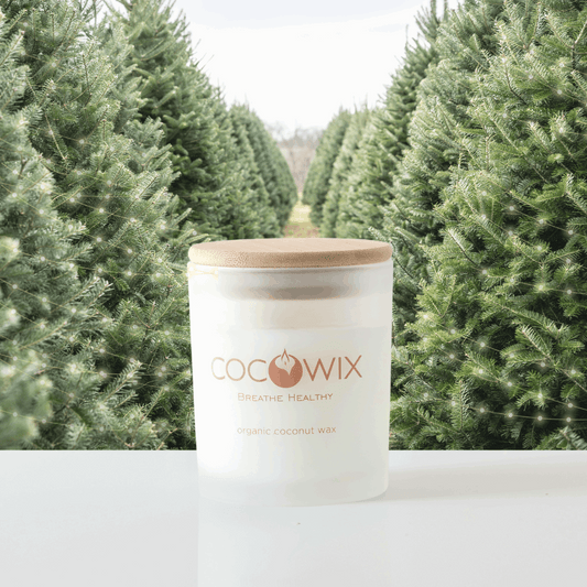 Organic Coconut Wax Candle, Wooden Wick