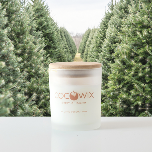 Organic Coconut Wax Candle, Wooden Wick