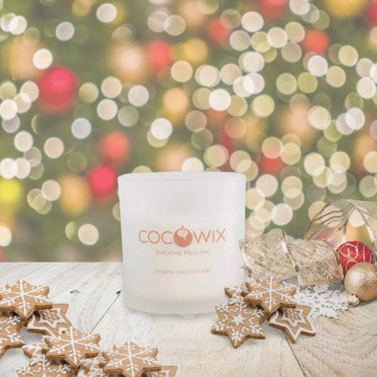 Organic Coconut Wax Candle, Wooden Wick